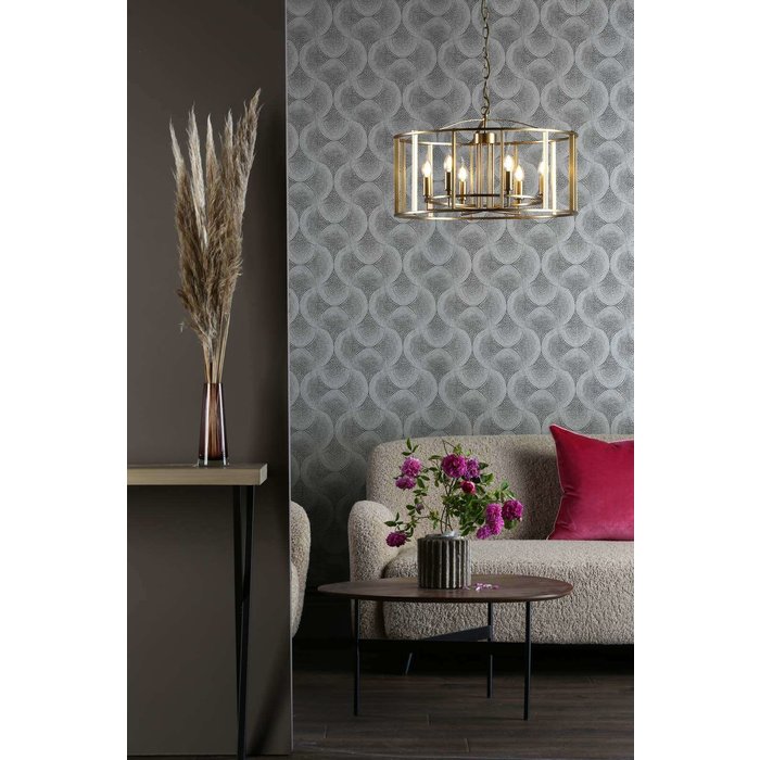 Myka 6 Light Pendant Light - Brushed Bronze