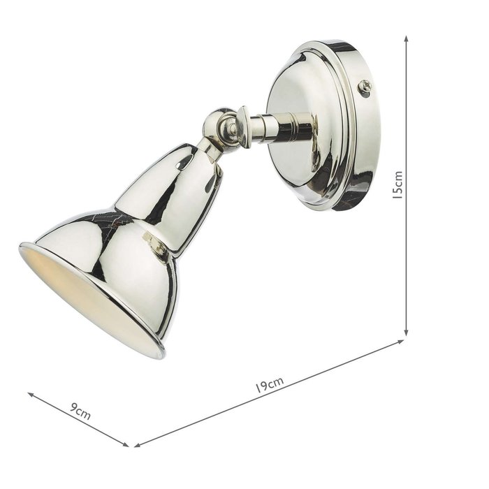 Nathaniel 1 Light Single Spotlight - Polished Nickel