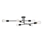 Neve 6 Light Flush Ceiling Light - Matt Black