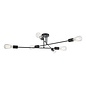 Neve 6 Light Flush Ceiling Light - Matt Black