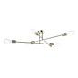 Neve 6 Light Flush Ceiling Light - Antique Brass