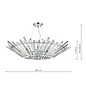 Nimbus 6 Light Single Pendant Light - Polished Chrome Crystal