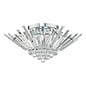 Nimbus 5 Light Flush Ceiling Light - Polished Chrome Crystal