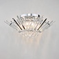 Nimbus 5 Light Flush Ceiling Light - Polished Chrome Crystal