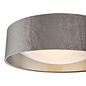 Nysa 2 Light Flush Velvet Mink Shade 40Cm