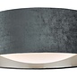 Nysa 2 Light Flush Velvet Dark Grey Shade 40Cm