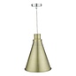 Potter Easy Fit Pendant Light - Aged Brass