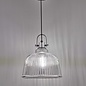 Rhode Single Large Pendant Light - Polished Chrome Smoked Glass