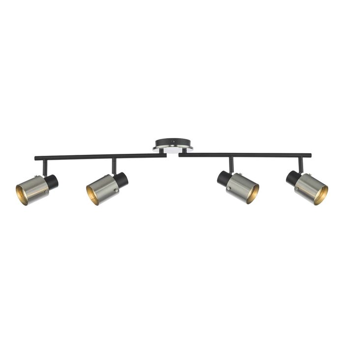 Ryan 4 Light Bar Spotlight - Brushed Nickel Matt Black