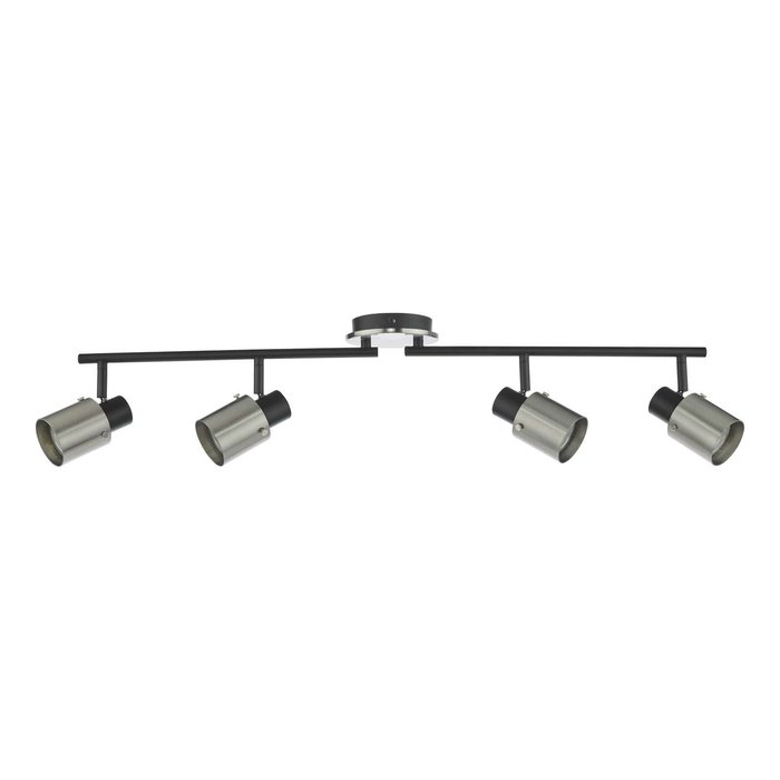 Ryan 4 Light Bar Spotlight - Brushed Nickel Matt Black