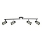 Ryan 4 Light Bar Spotlight - Brushed Nickel Matt Black