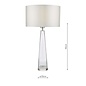 Samara 1 Light Table Lamp - Clear Glass Base Only