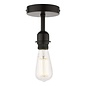 SF0122 1 Light Semi Flush Suspension - Bracket Matt Black