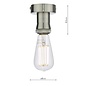 SFB4861 1 Light Suspension - Antique Chrome