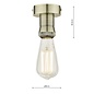 SFB4875 1 Light Suspension - Antique Brass