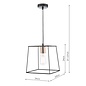 Tower 1 Light Single Pendant Light - Matt Black Copper