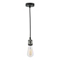 Waco 1 Light E27 Suspension - Black Chrome Matt Black