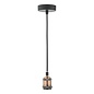 Waco 1 Light E27 Suspension - Antique Copper Matt Black