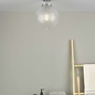 Wayne Flush Ceiling Light - Polished Chrome Glass IP44