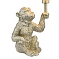 Zira 1 Light Monkey Table Lamp - Silver With Shade