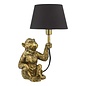 Zira Monkey Table Lamp - Gold With Shade