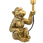 Zira Monkey Table Lamp - Gold With Shade