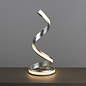 Arya - Spiral LED Table Lamp - Silver Leaf