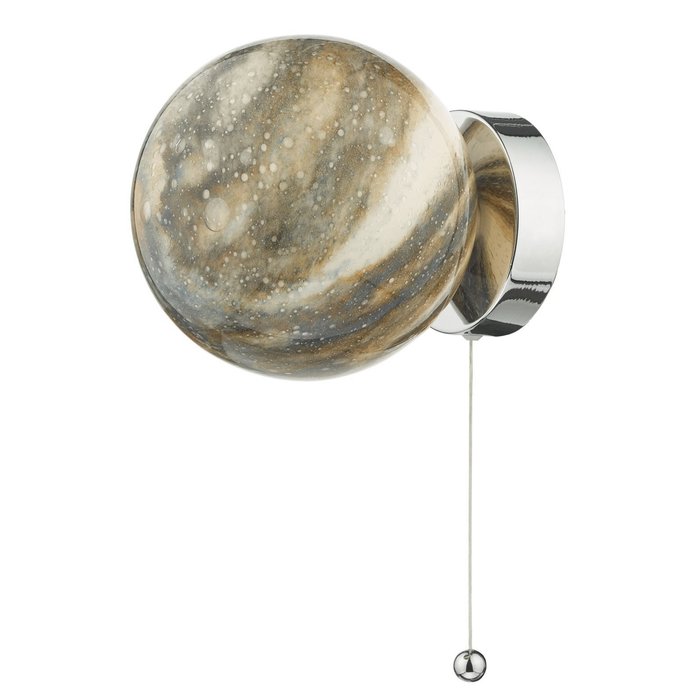 Marble  - Art Glass Sphere  Wall Light