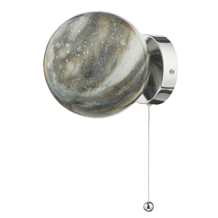 Marble  - Art Glass Sphere  Wall Light