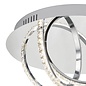 Zenith - Modern Crystal Hoop Flush Ceiling Light