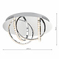 Zenith - Modern Crystal Hoop Flush Ceiling Light