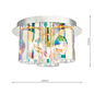 Spectrum - Iridescent Glass Flush Ceiling Light