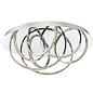 Zenith - Modern Crystal Hoop Flush Ceiling Light - Large