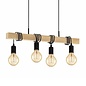 Townsend - Rustic Black & Wood Pendant