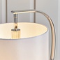 Josie - White & Chrome Arc Minimalist Table Lamp