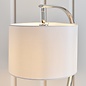 Josie - White & Chrome Arc Minimalist Table Lamp