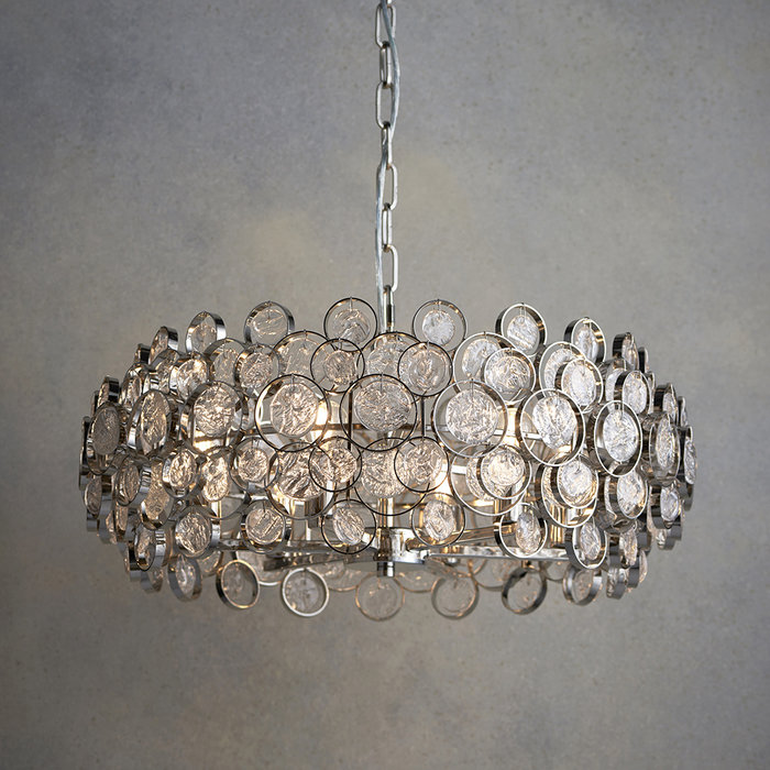 Marie – 6 Light Pressed Glass Feature Pendant Light