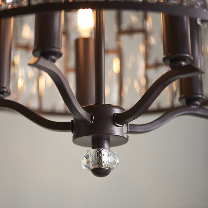 Bella – 5 Light Pendant Light with Glass Shade