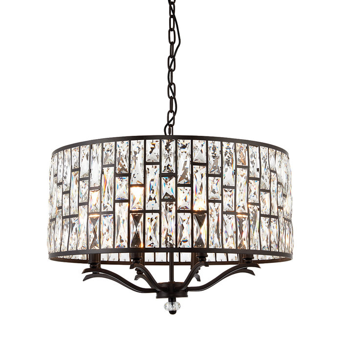 Bella – 8 Light Pendant Light with Glass Shade