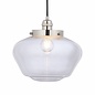 Caygill - Bright Nickel Pendant Light with Glass Shade