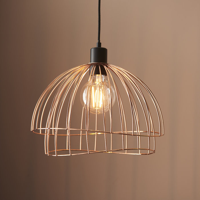 Modern Copper Wire Easy Fit Shade