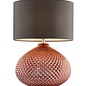 Ripple -  Coppered Glass Table Lamp with Grey Shade