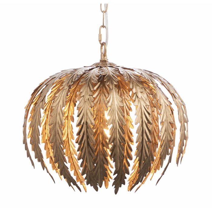 Delphine - Small Gold Leaf Pendant Light