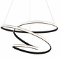 Dune - Twisting Black Spiral LED Feature Pendant Light