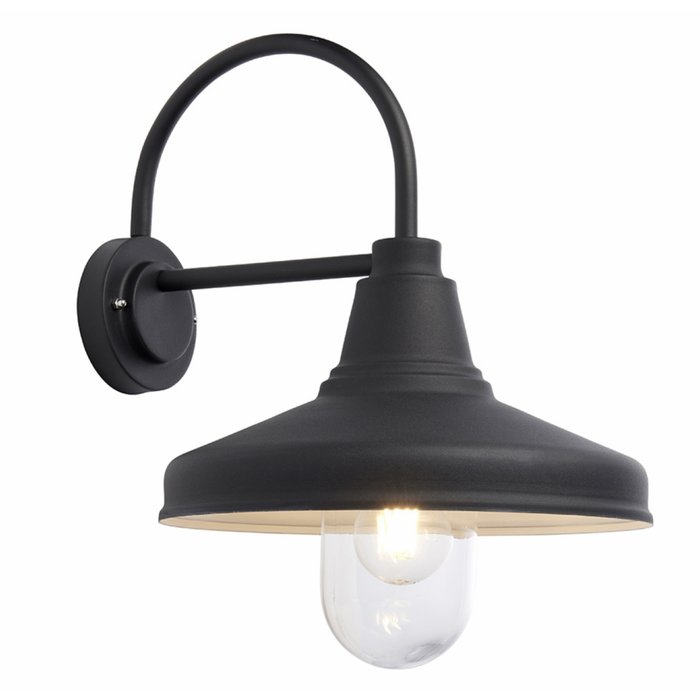 Farmhouse - Classic Industrial Black Outdoor Wall Light