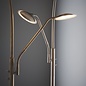 Roman - LED Mother & Child Floor Lamp - Satin Nickel