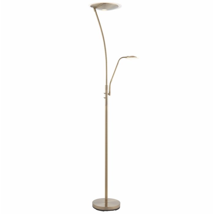 Roman - LED Mother & Child Floor Lamp - Antique Brass