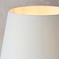 Face - Ceramic Table Lamp with Ivory Linen Mix Tapered Shade