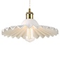 Beca - Large White Ceramic Pendant in Antique Brass - Laura Ashley