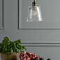 Callaghan - Brass and Ribbed Glass Pendant - Laura Ashley